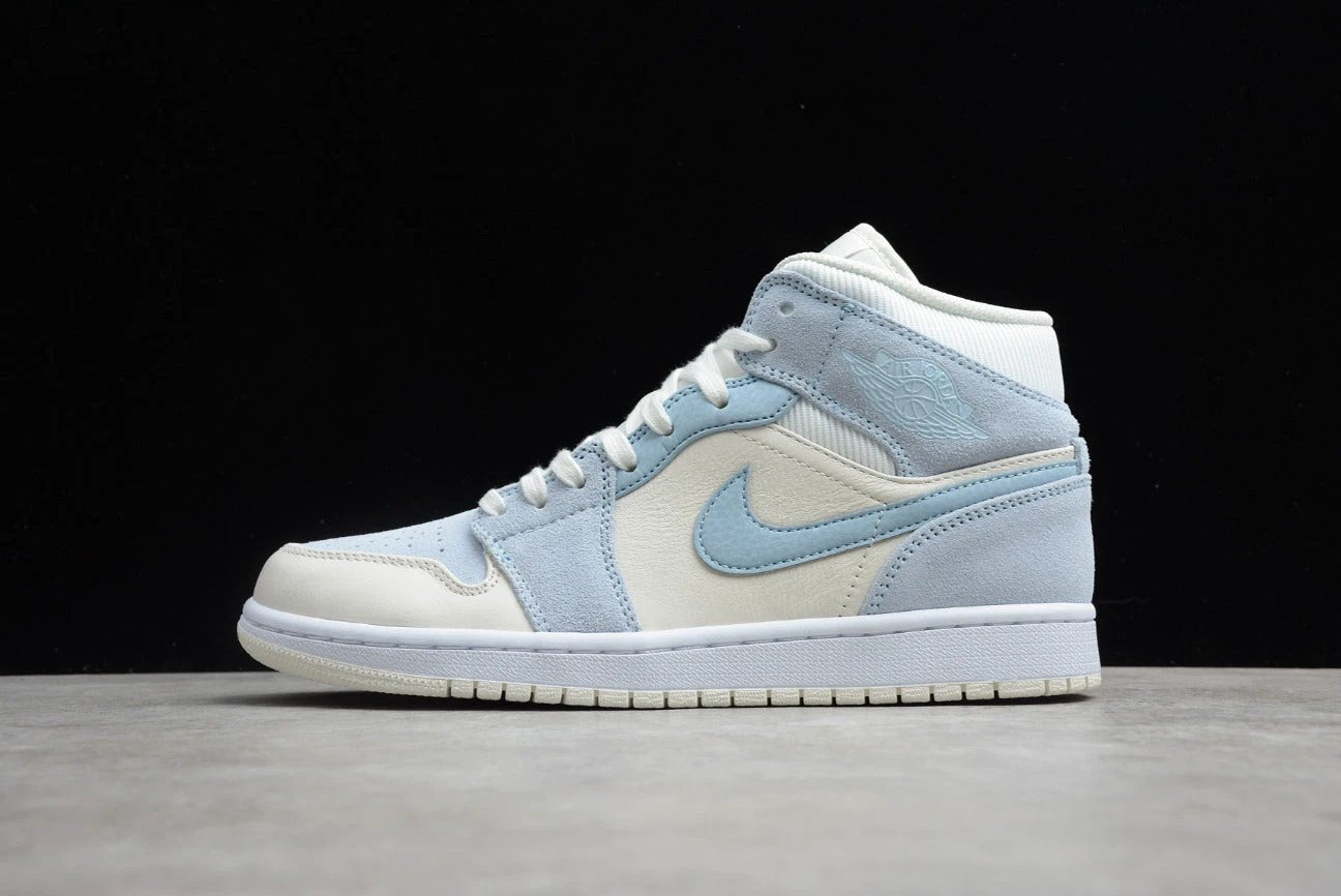 Air Jordan 1 Mid ‘Sail Light Blue’ by Air Jordan