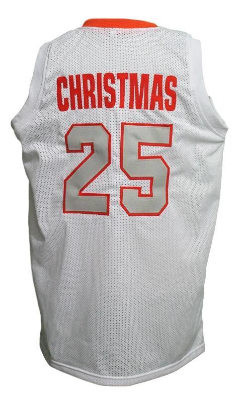 Rakeem Chrtistmas Jersey #25 Orange College Basketball Sewn White by My store basketball