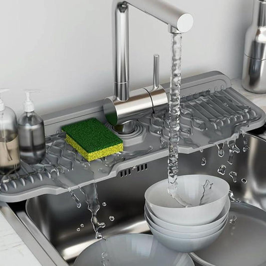 Aqua Slope Rubber Faucet Sink Mat by Casa & Beyond