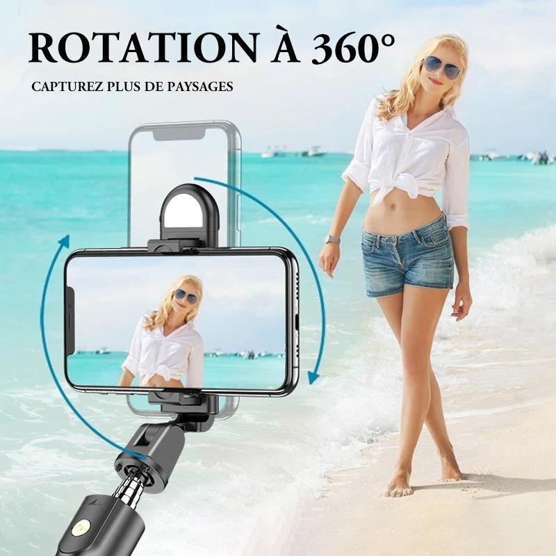 Tripod for selfie stick with Bluetooth remote control by Bowlift