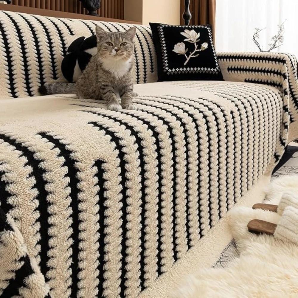 Heritage Plush Tufted Sofa Cover by Casa & Beyond