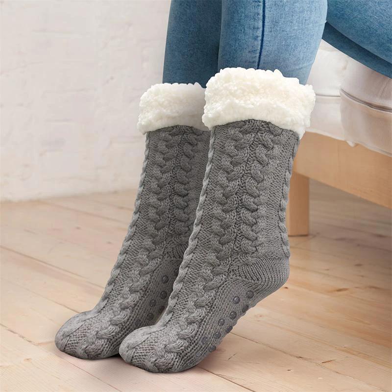 Socks Winter Warm Anti-Slip Thick by Bowlift
