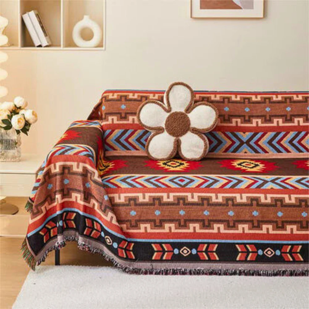 Boho Geometric Beauty Sofa Cover by Casa & Beyond