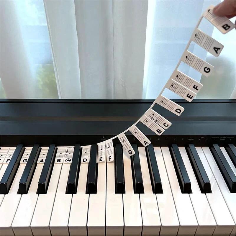 Removable Piano Keyboard Note Label by BowLift