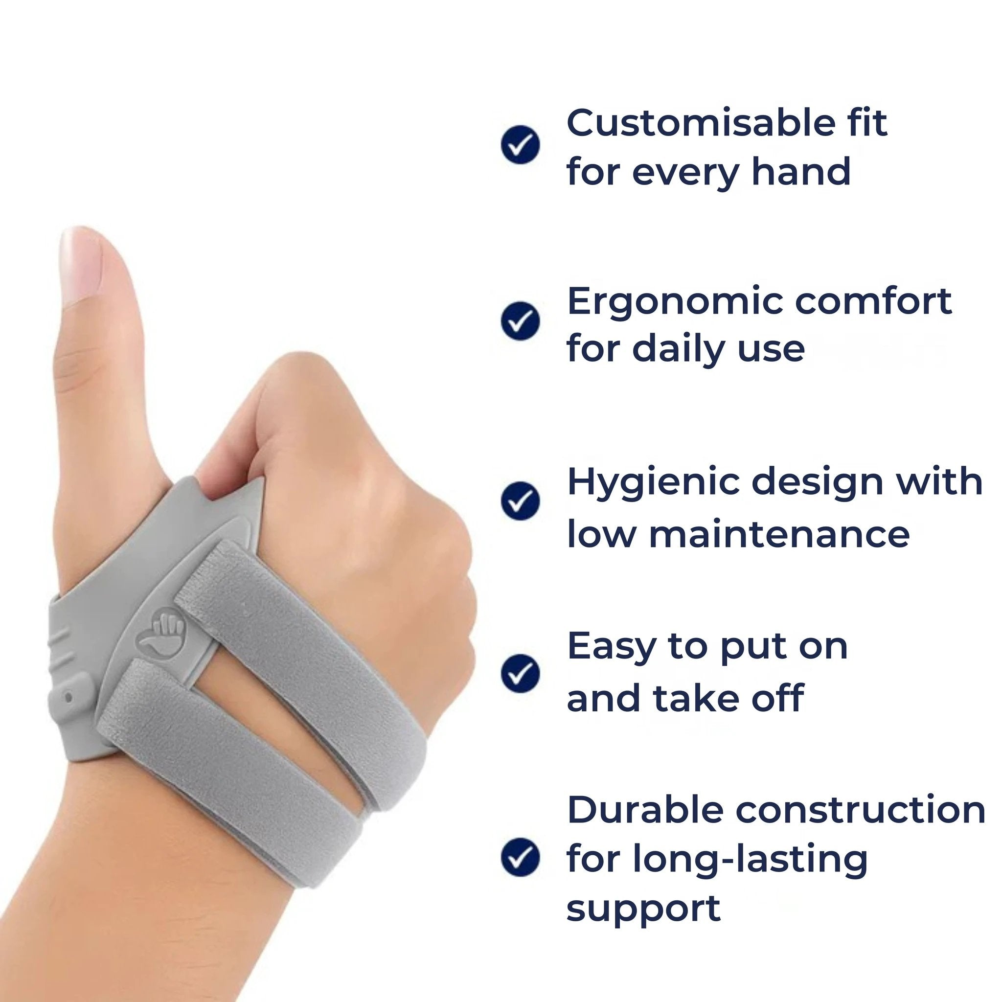 Pain Relief & Joint Stabilisation – Breathable Lightweight Splint – CMC Joint Arthritis & Sprain Bowlift by Bowlift