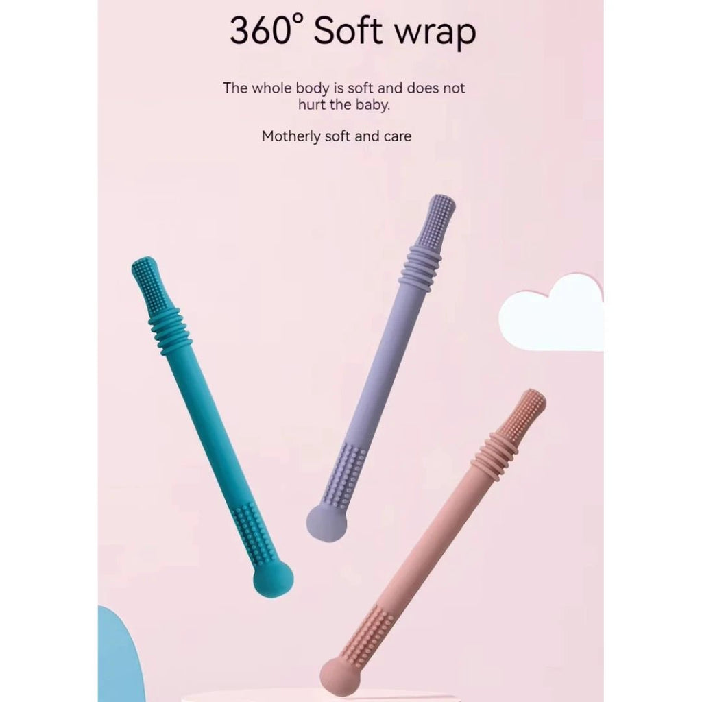 Teething tubes for babies – Reusable silicone teething aid by BowLift