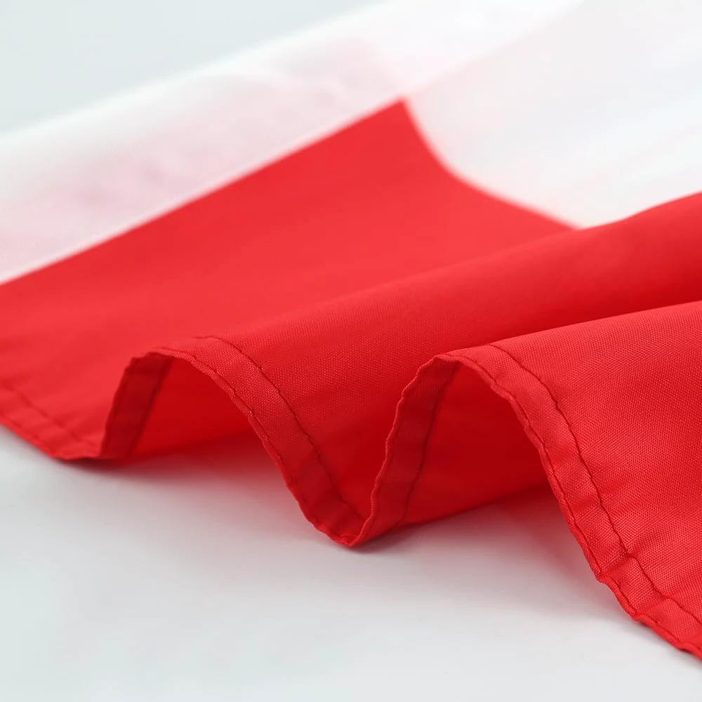 Polish Flag Car Window Flag of Poland 11X18 Inch(28x46cm) 100% Polyester, Strong White Flagpole by flagsshop
