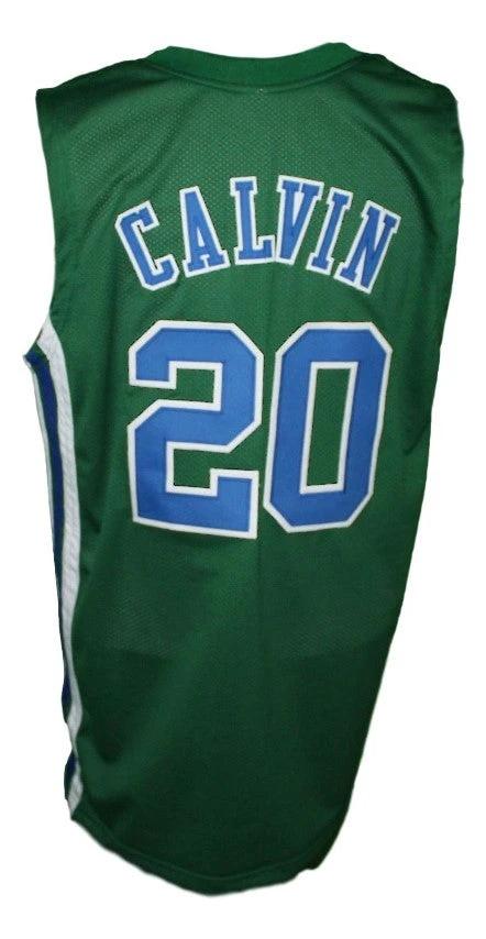 Marc Calvin Jersey #20 Carolina Cougars Retro Aba Basketball Green by My store basketball
