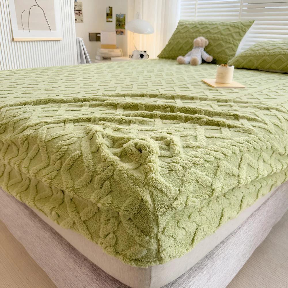Premium Velvet Sherpa Sheet Set by Casa & Beyond