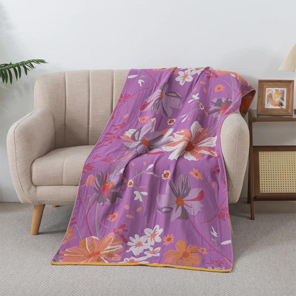Lavender Dreams Cotton Gauze Towel by Casa & Beyond