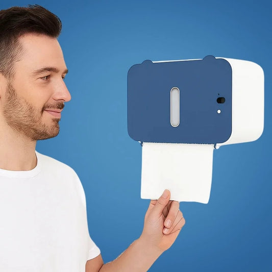 CleanGuard | Touch‑Free Toilet Roll Dispenser – Sensor‑Activated – Auto‑Fold Cut – For Busy Washrooms Bowlift by Bowlift
