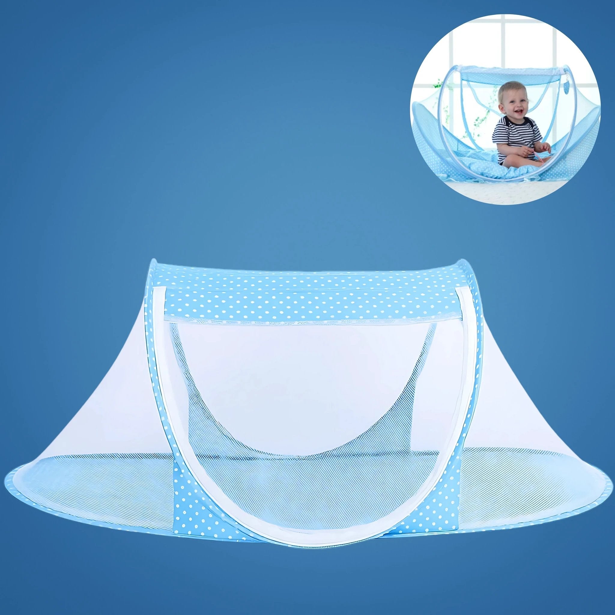 SleepSafe | Baby Travel Bed – Pop-Up Mosquito Net – Breathable Mesh – Infant Outdoor Sleep Bowlift by Bowlift