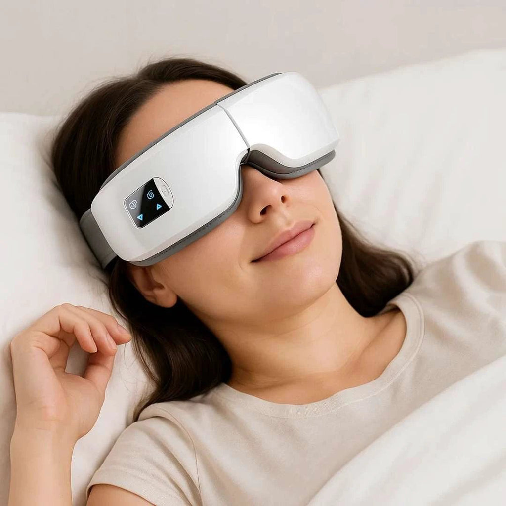 Vistella | 4D Smart Eye Massager - Air Pressure - Vibration - Heat Therapy for Eye Strain Fatigue - Sleep Improvement Bowlift by Bowlift