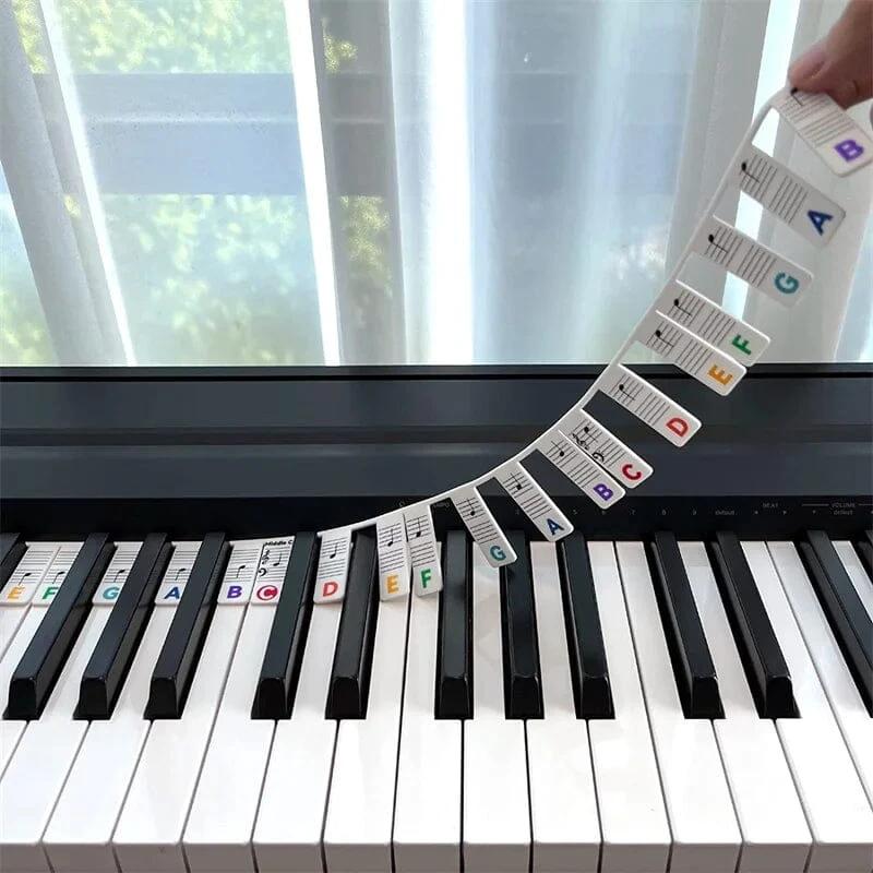 Removable Piano Keyboard Note Label by BowLift