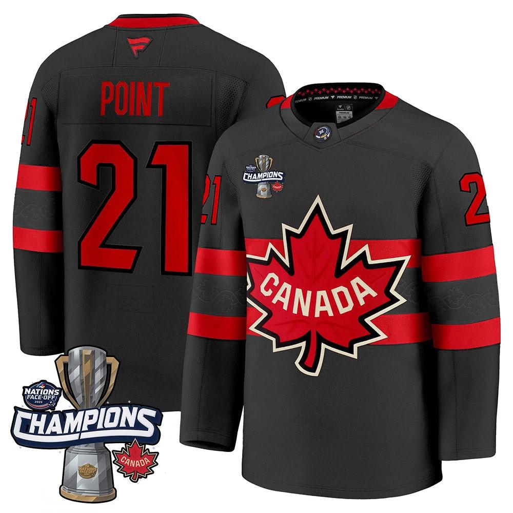 Men Canada 2025 4 Nations Face-Off Champions Jersey - All Stitched by Canada