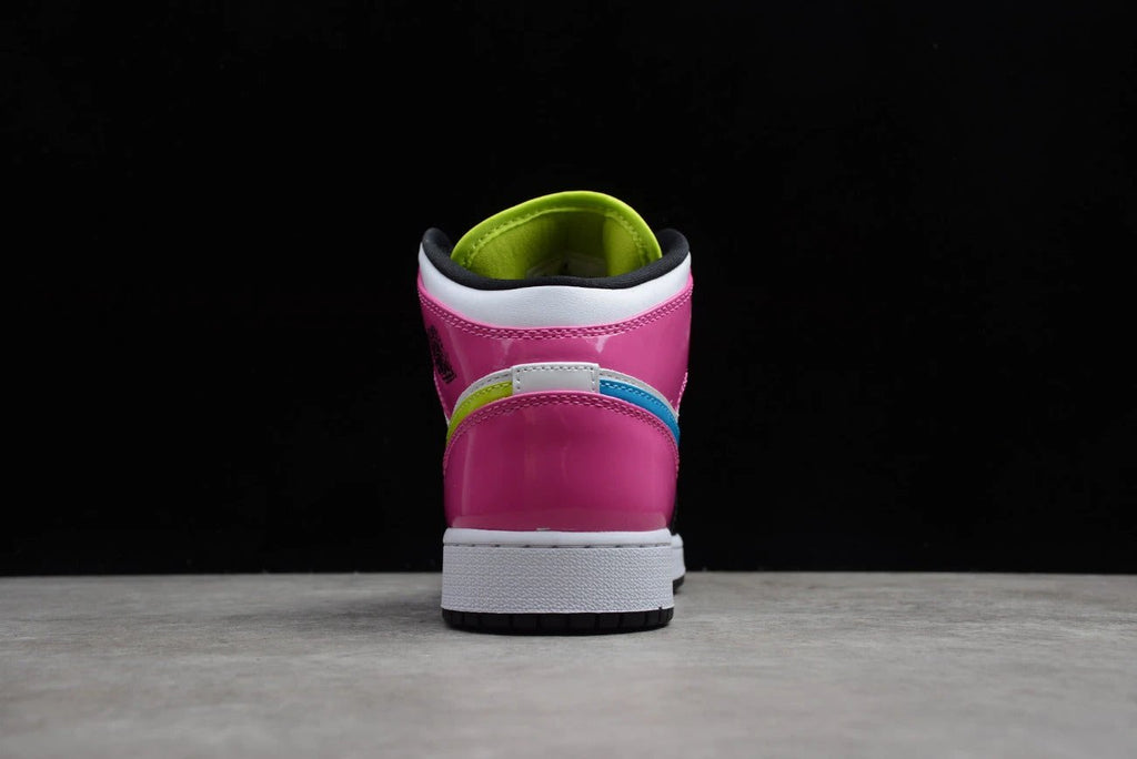 Air Jordan 1 Mid White Black Cyber Pink by Air Jordan