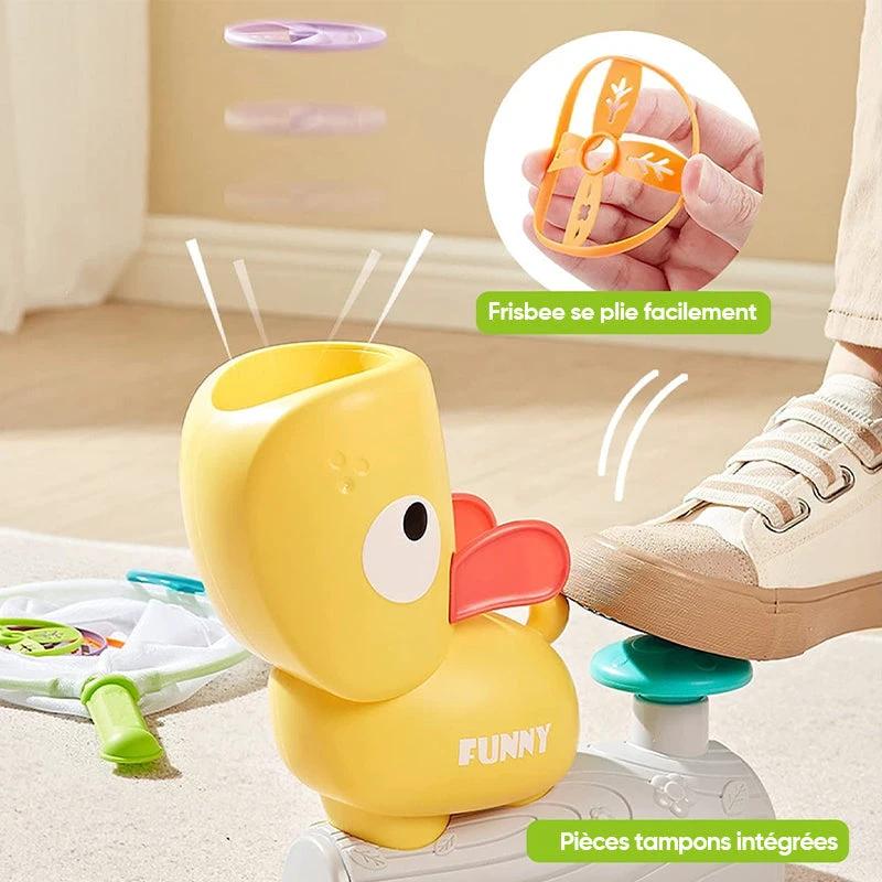 Toy flying ring catapult by Bowlift