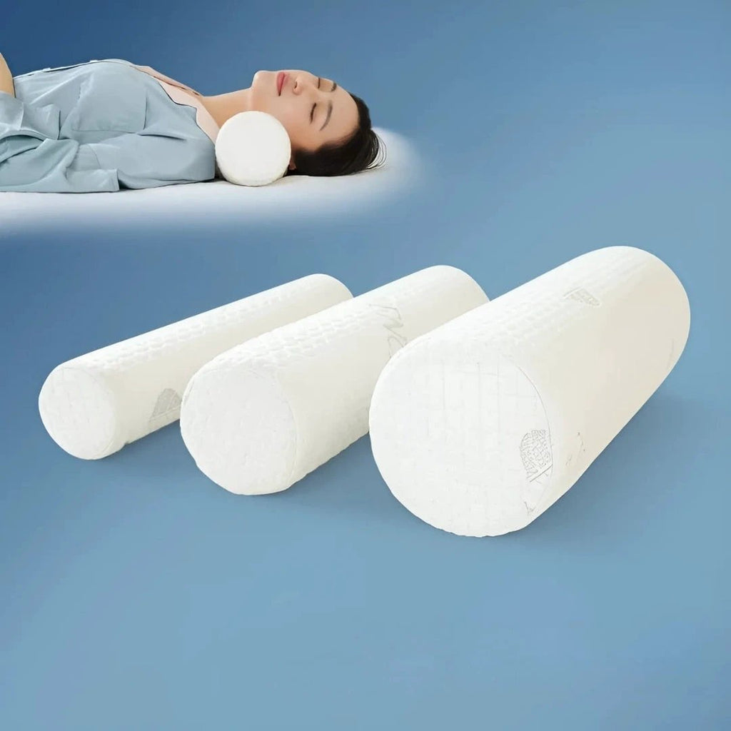 RelaxPosture Memory Foam Neck Roll Pillow – Perfect for Sleep, Travel, and Pain Relief with Ergonomic Support Bowlift by Bowlift