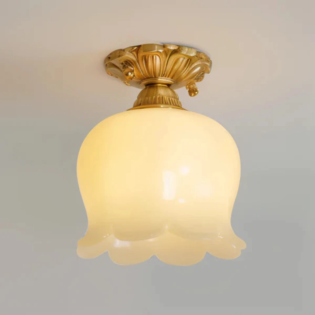 Vintage Ceiling Lamp In Flower Shape by BowLift