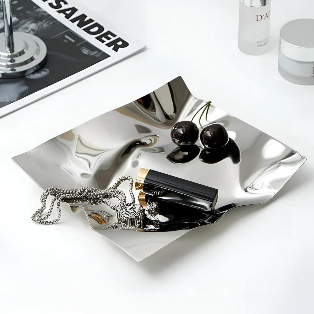 Gleaming Accent Tray by Casa & Beyond