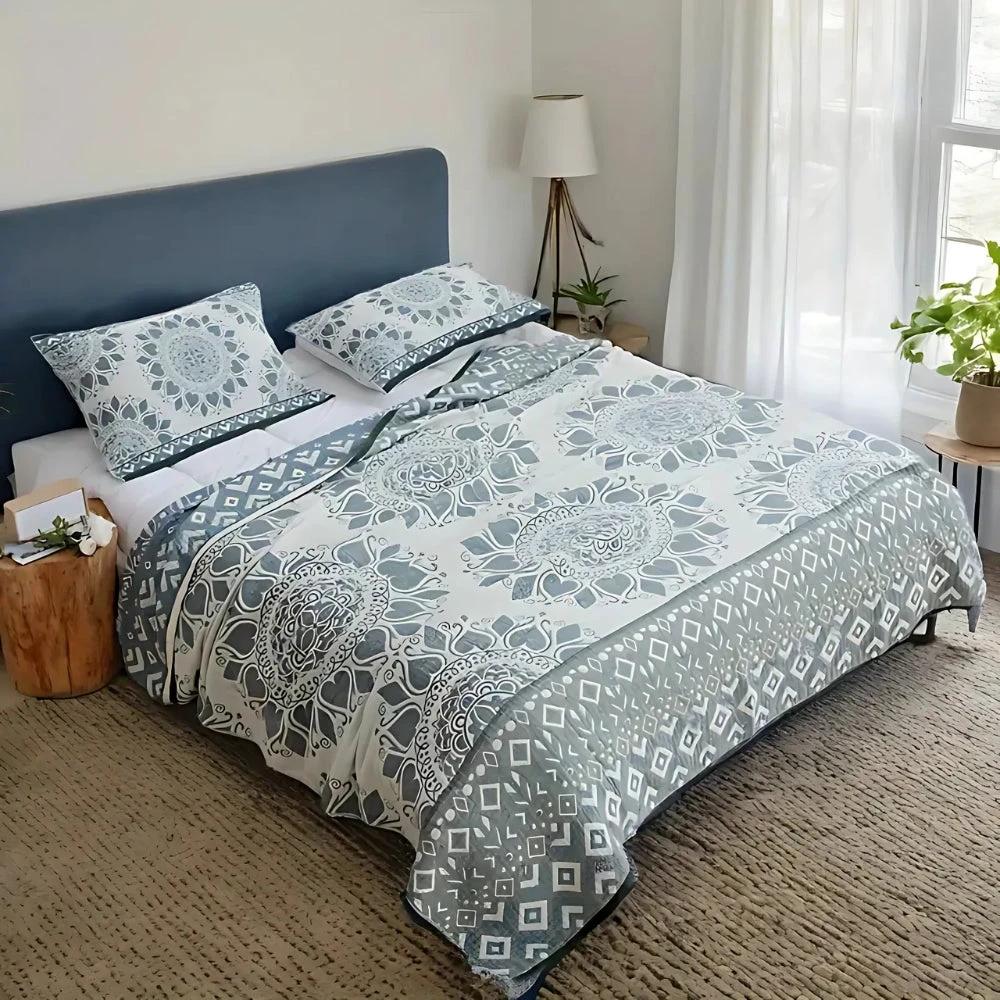 Lunara Floral Cotton Comfort Blanket by Casa & Beyond