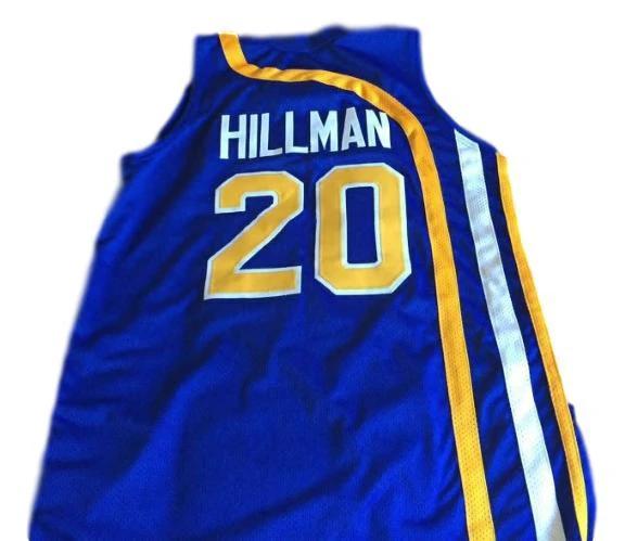 Darnell Hillman Jersey #20 Indiana Aba Retro Basketball New Sewn Blue by My store basketball