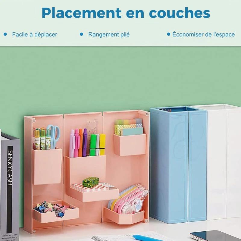 Foldable Magnetic Stationery Box by Bowlift