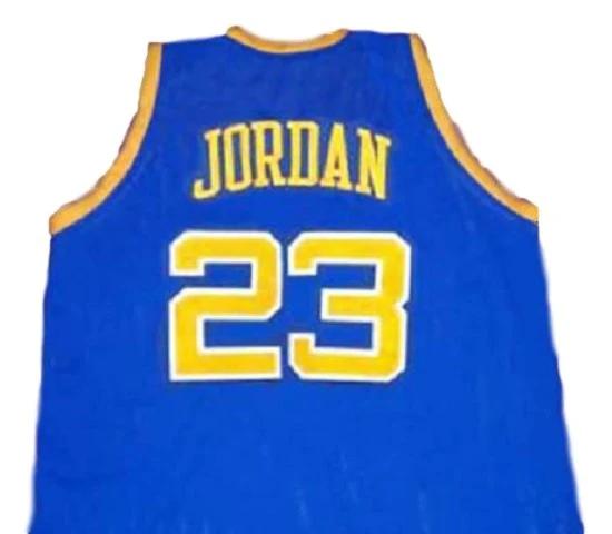 Michael Jordan Jersey #23 BUCS Laney High School Basketball Blue by My store basketball