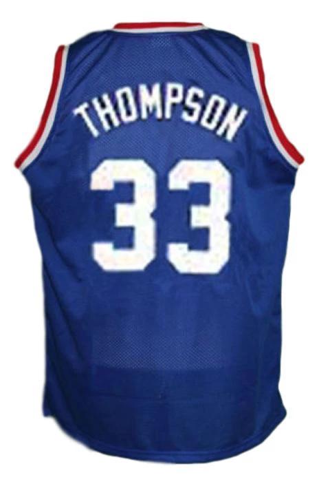David Thompson Jersey #33 Denver Aba Retro Basketball New Sewn Blue by My store basketball