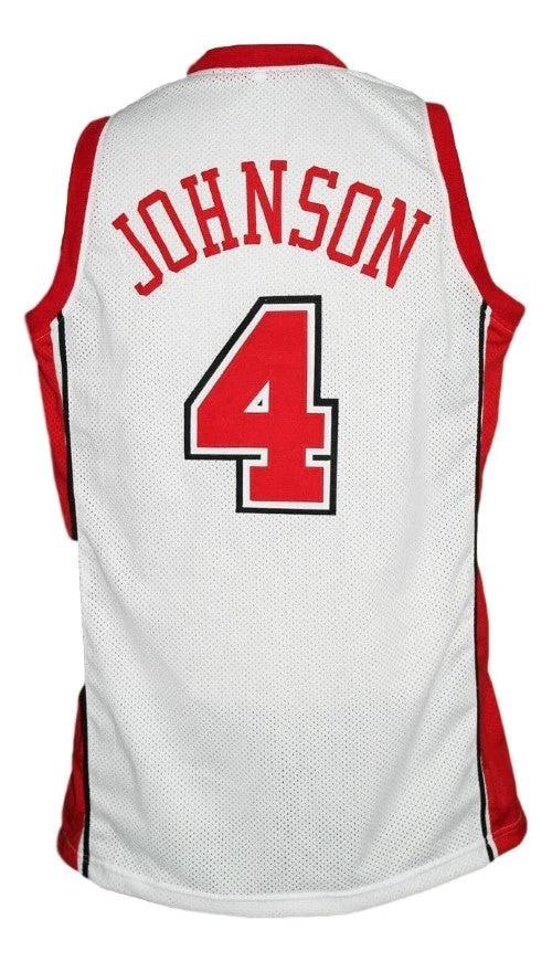 Larry Johnson Jersey #4 Rebels College Basketball White by My store basketball