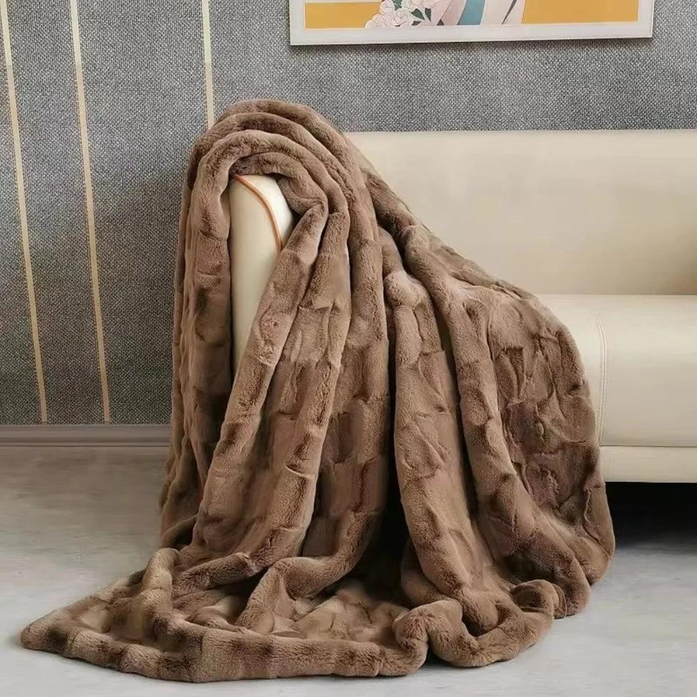 Heavenly Retreat Faux Fur Blanket by Casa & Beyond
