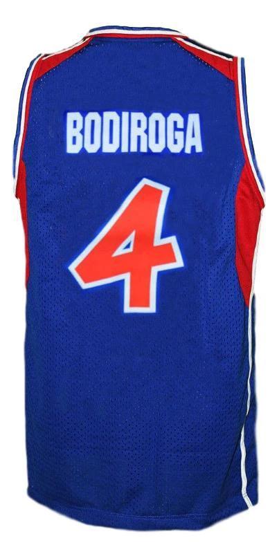 Dejan Bodiroga Jersey #4 Jugoslavija Yugoslavia Basketball New Sewn Blue by My store basketball