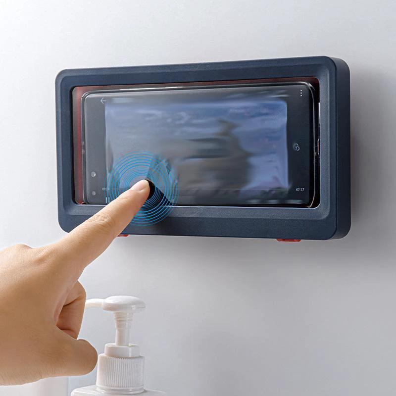 Waterproof phone holder for the bathroom by Bowlift