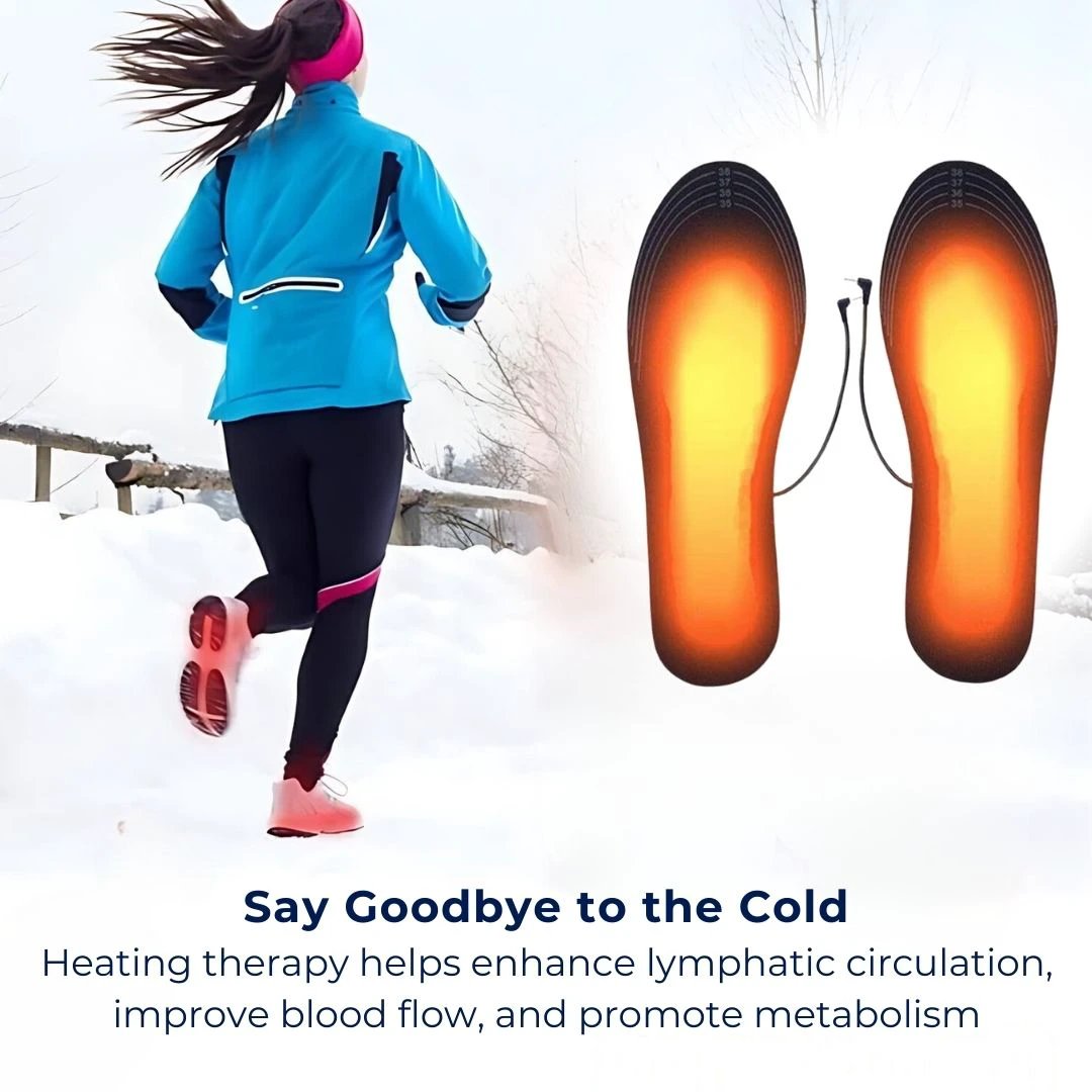 HeatStride Heated Shoe Insoles | Heating Adjustable Shoe Inserts - Temperature Control - Cold Weather - Cold Feet Bowlift by Bowlift