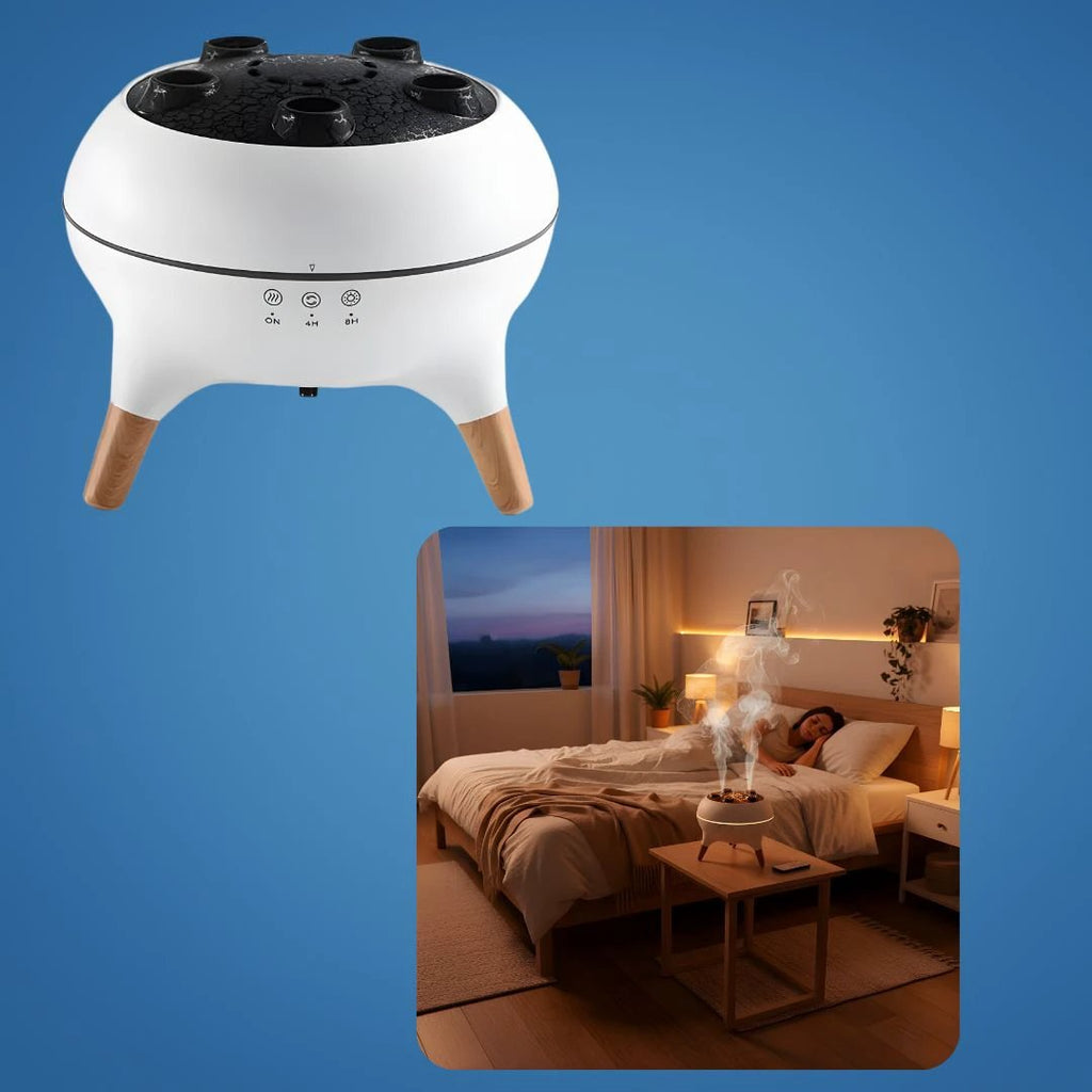 Quiet LED Jellyfish Effect – Remote Control – Relieves Dry Skin & Congestion for Peaceful Sleep & Relaxation Bowlift by Bowlift
