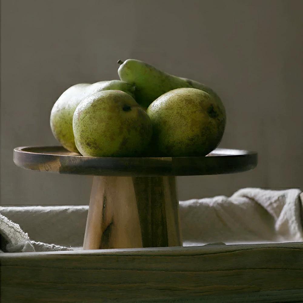High Stand Wooden Cake Plate by Casa & Beyond