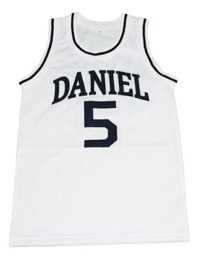 Pete Maravich Jersey #5 Daniel High School New Basketball White by My store basketball