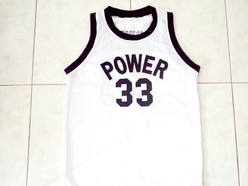 Lew Alcindor Jersey #33 Power High School Abdul Jabbar Basketball White by My store basketball