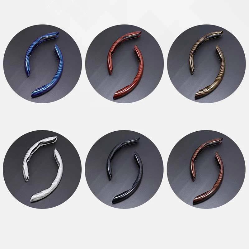 Universal Laser Carbon Fiber Pattern Steering Wheel Cover by BowLift