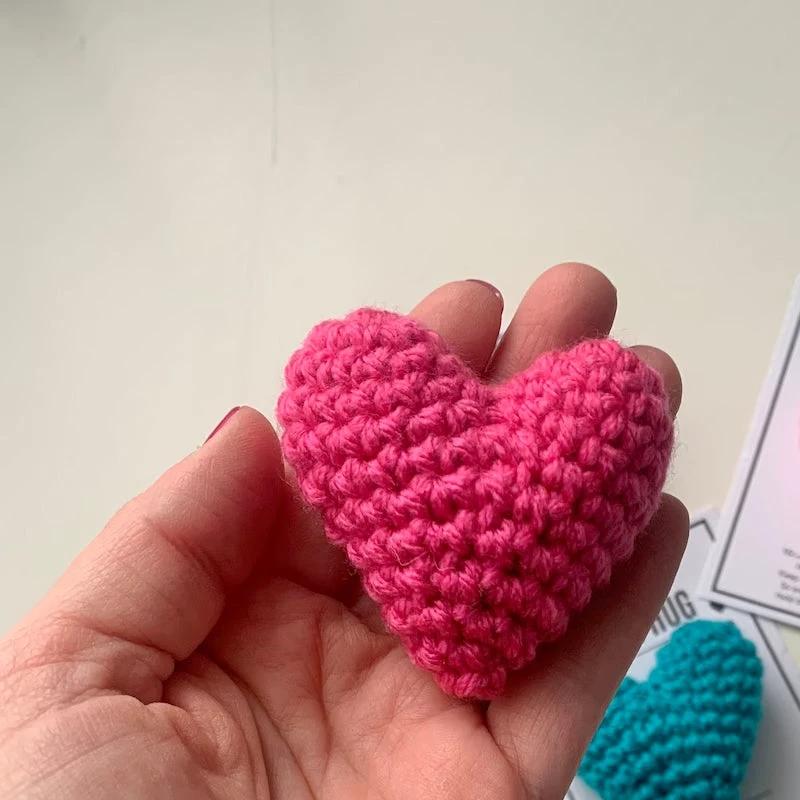 Pocket Hug Crocheted Heart Small Gift by BowLift