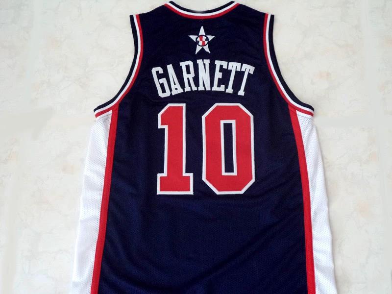 Kevin Garnett Jersey #10 Team USA New Basketball Navy Blue by My store basketball