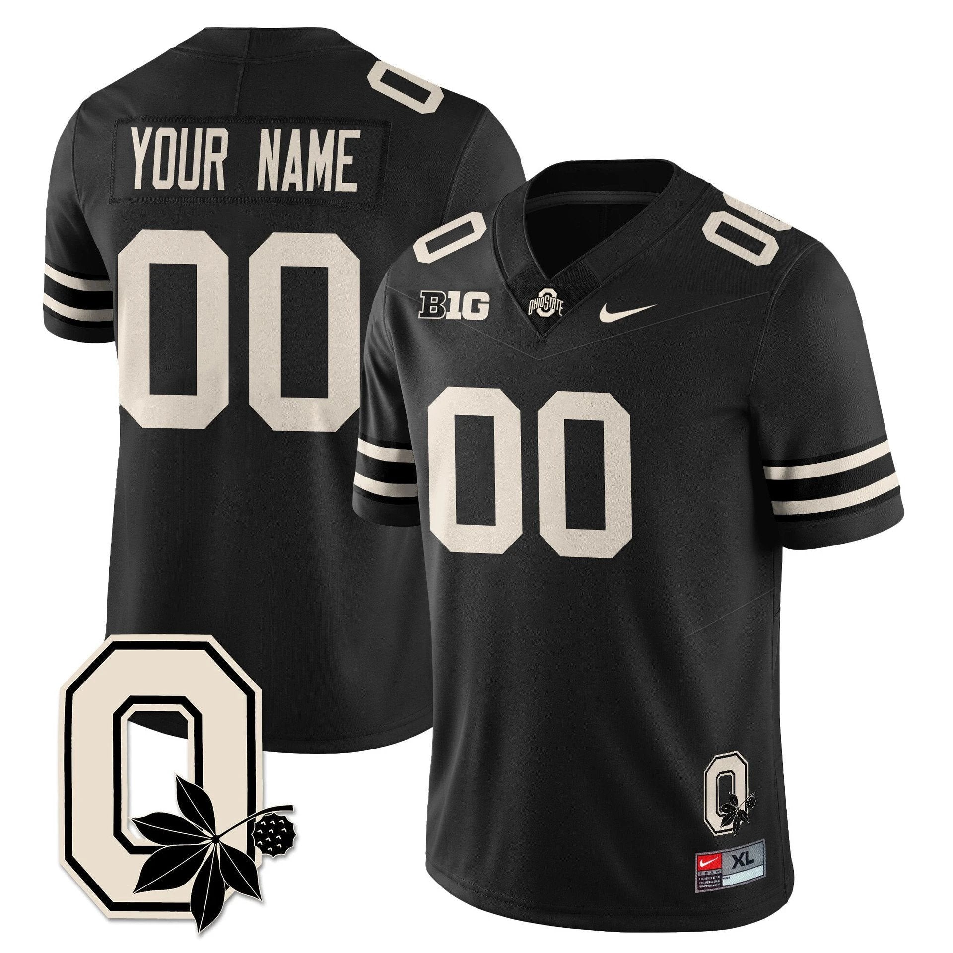 Custom Ohio State Buckeyes Jersey 2025 Vapor Limited Stitched Black by My Store NCAA Football Jerseys