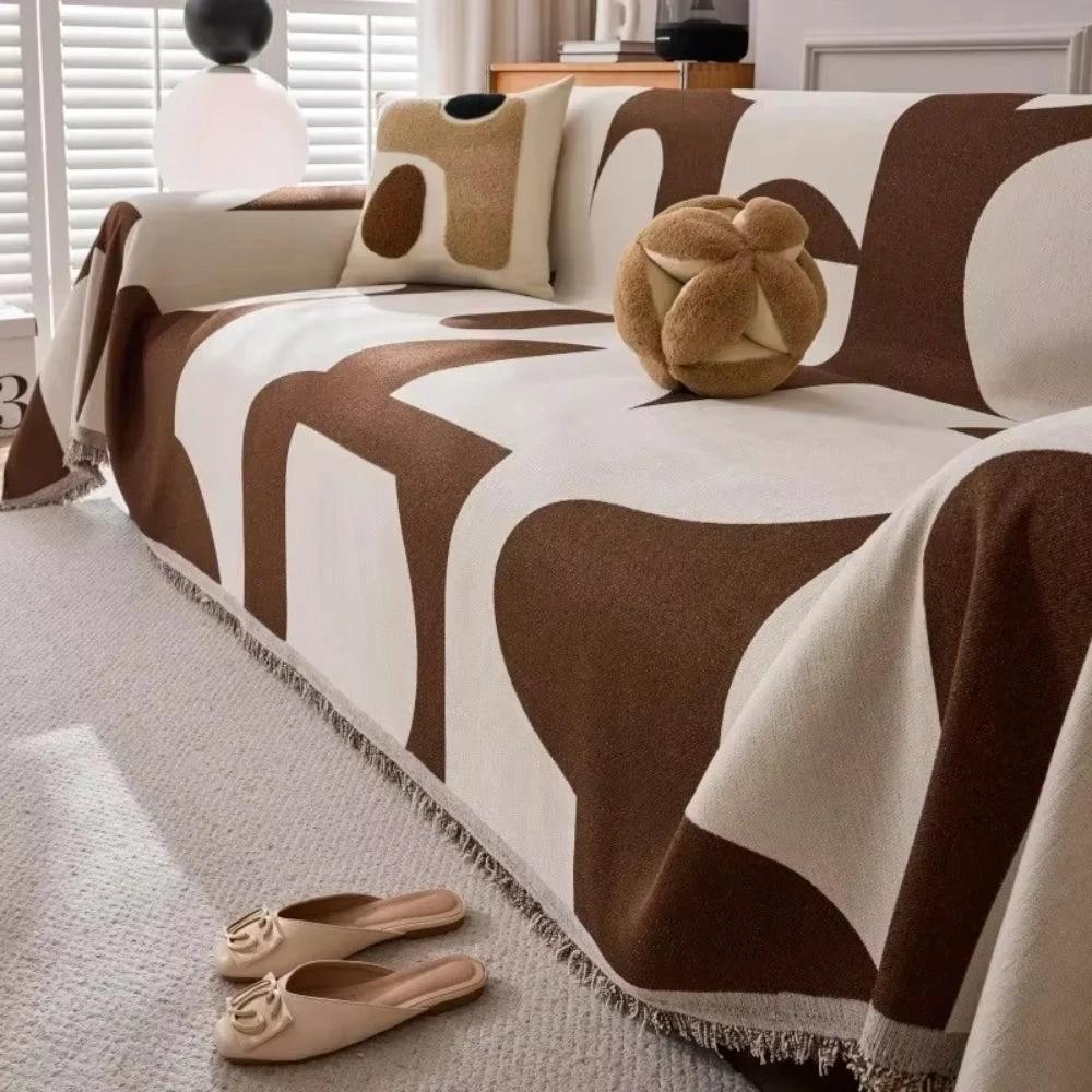 Harper Luxe Chenille Sofa Cover by Casa & Beyond