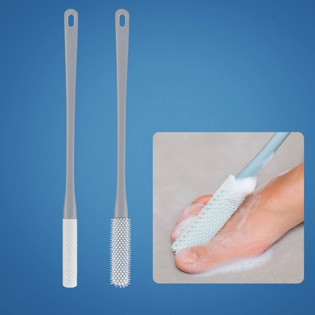 Deep Dirt And Dead Skin Removal – Soft Silicone Bristles – Sensitive Feet And Daily Hygiene Bowlift by Bowlift