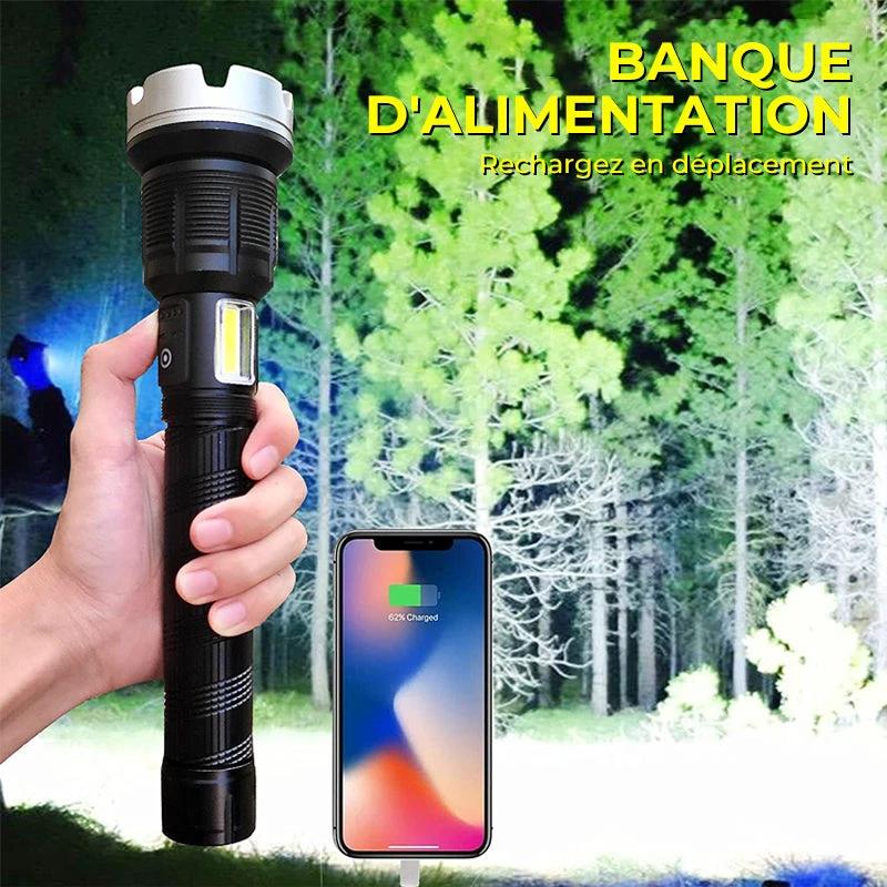 Zoom flashlight with LED by Bowlift