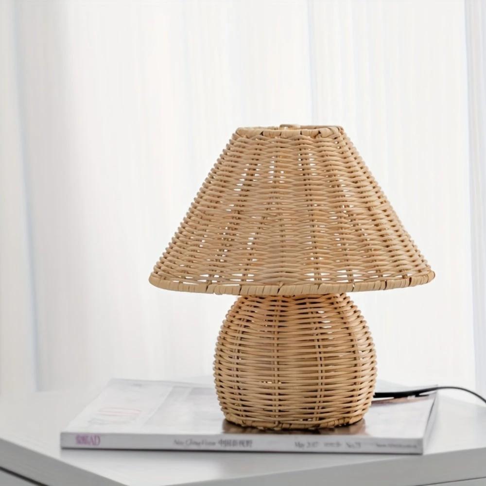 Noya Rattan Table Lamp Home Decor by Casa & Beyond