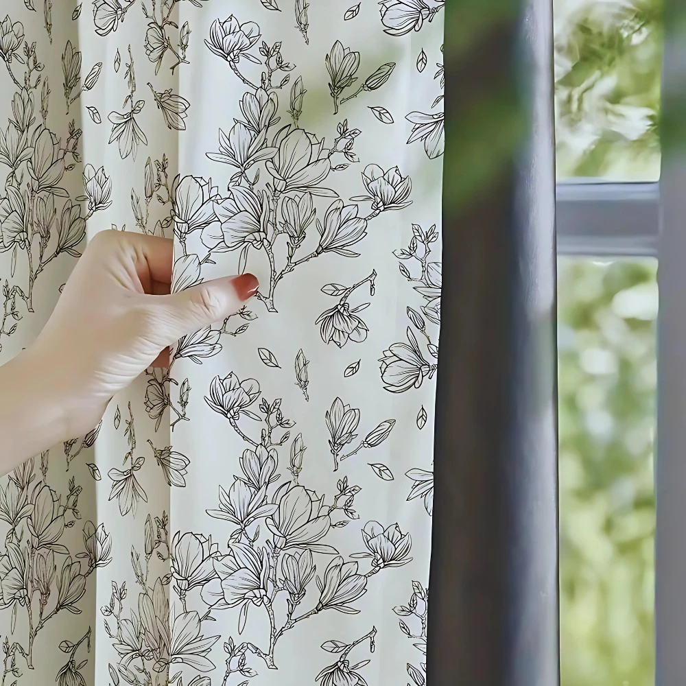 Fresh Floral Sunshade Curtains by Casa & Beyond