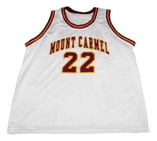 Donovan McNabb Jersey #22 Mount Carmel High School Basketball White by My store basketball