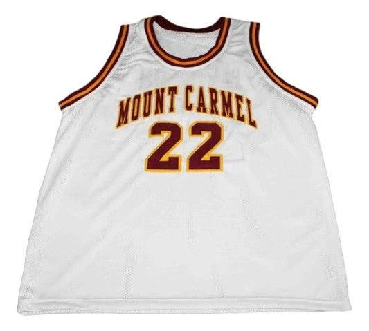 Donovan McNabb Jersey #22 Mount Carmel High School Basketball White by My store basketball