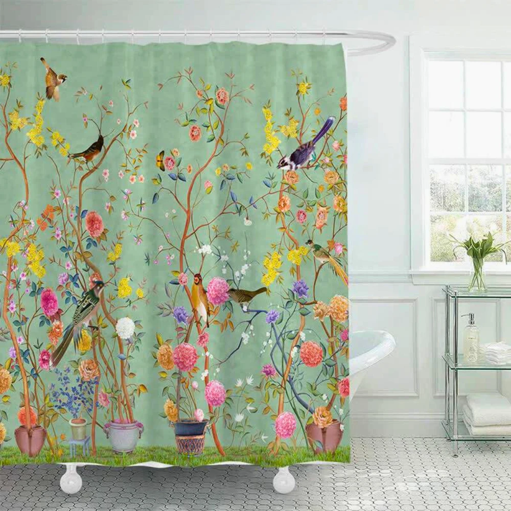 Rural Waterproof Decorative Shower Curtain by Casa & Beyond